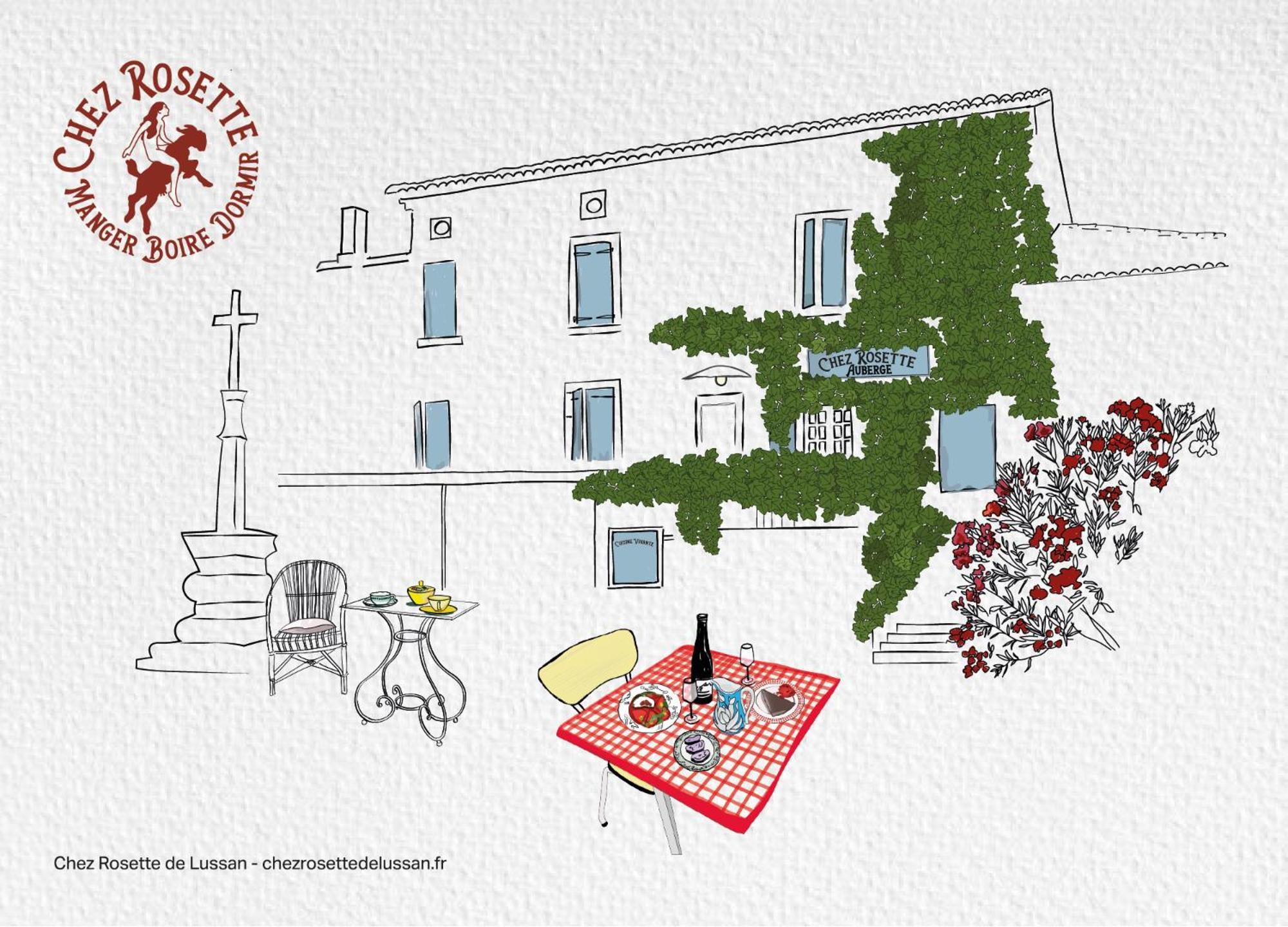 ホテル Chez Rosette De Lussan エクステリア 写真